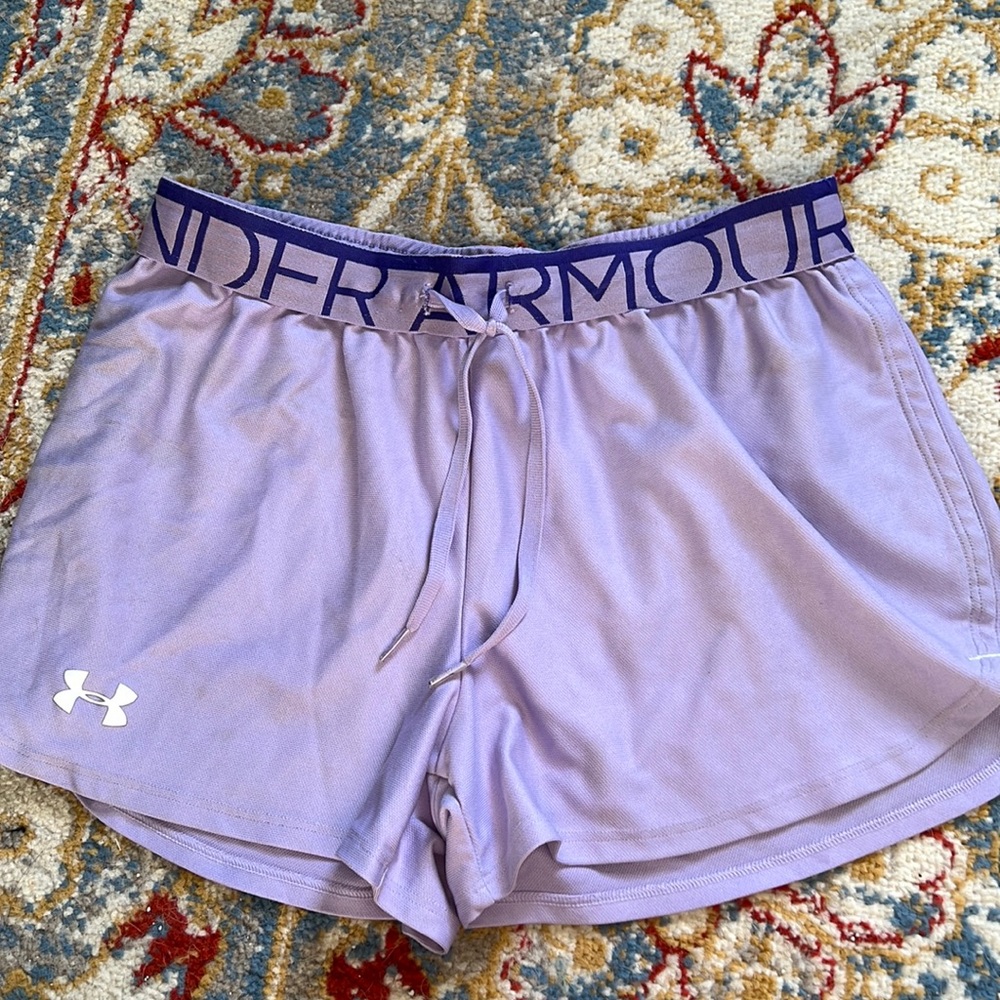 Purple under armour shorts